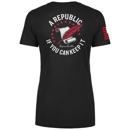 A Republic if you can keep it Ladies Tee maga trump