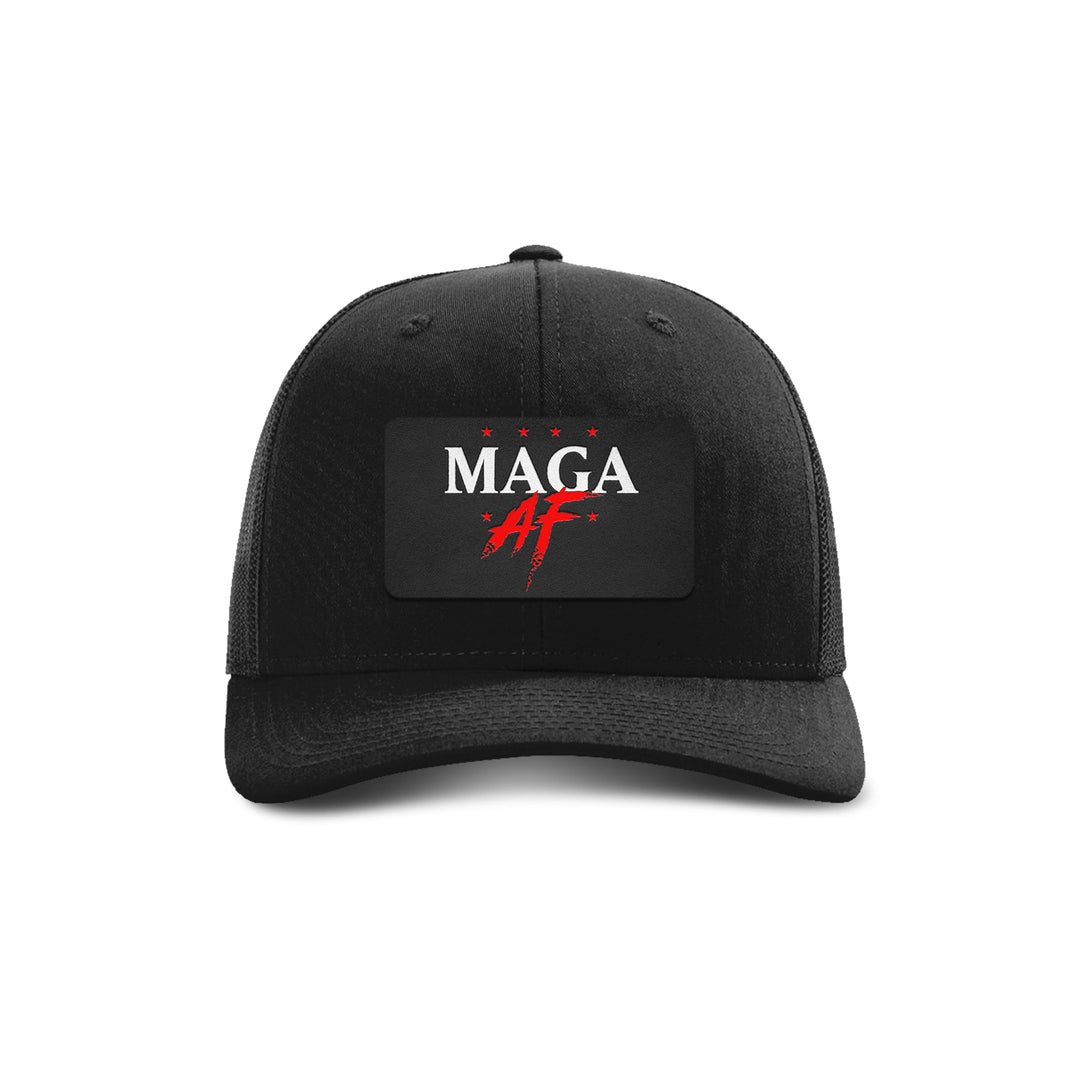 Adjustable Snapback Trucker Cap / Black MAGA AF Patch Trucker Hat maga trump