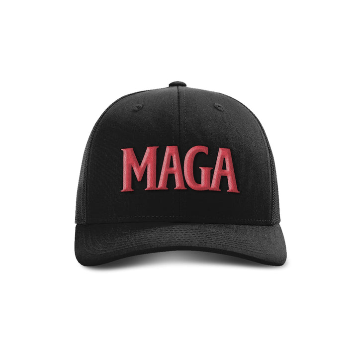 Adjustable Snapback Trucker Cap / Black MAGA Trucker Hat maga trump