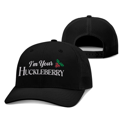 Adjustable Snapback Trucker Cap / Black / OS I'm your Huckleberry Trucker Hat maga trump