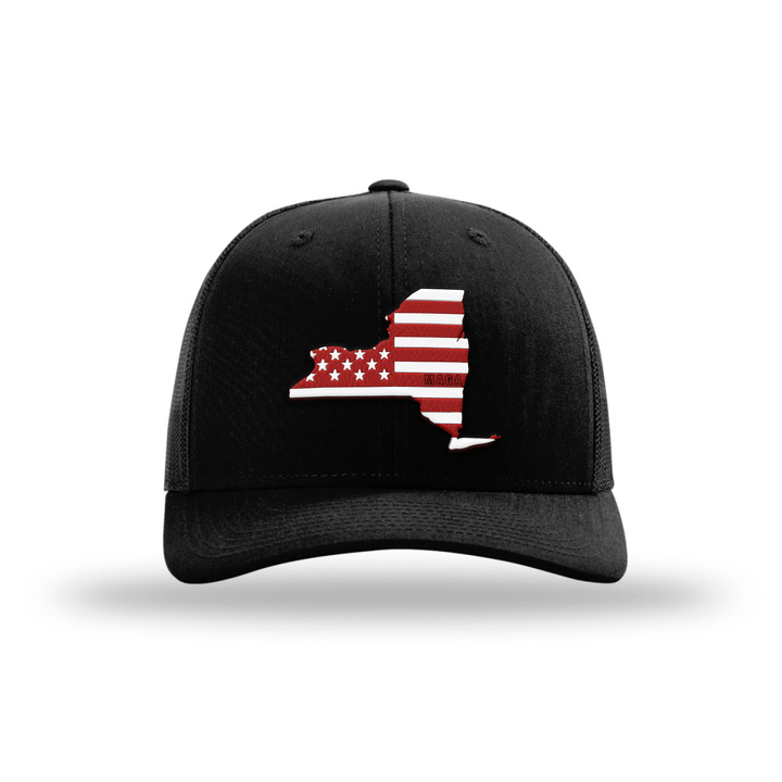 Adjustable Snapback Trucker Cap / Black / OS New York is MAGA Country Hat maga trump