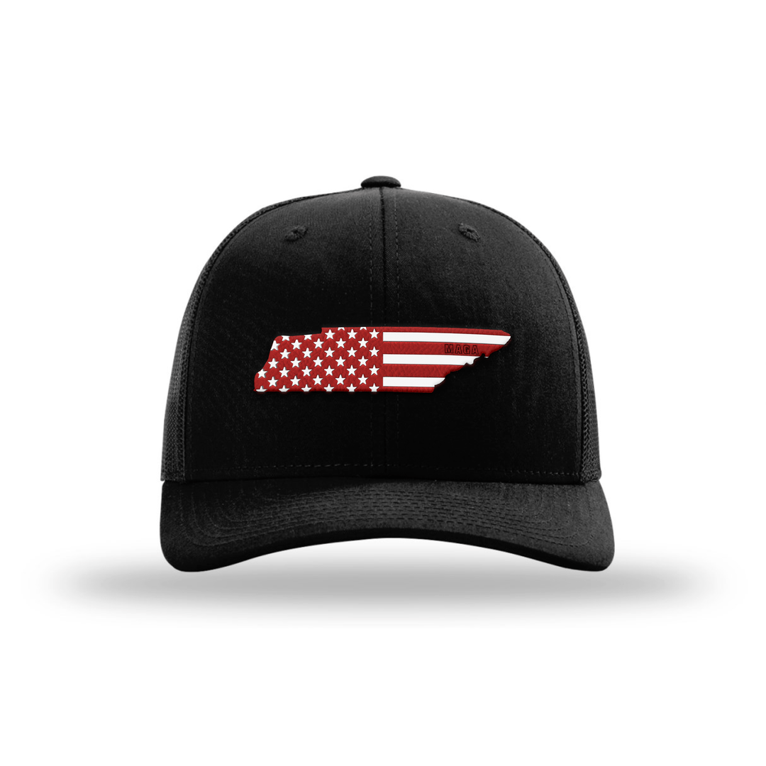 Adjustable Snapback Trucker Cap / Black / OS Tennessee is MAGA Country Hat maga trump