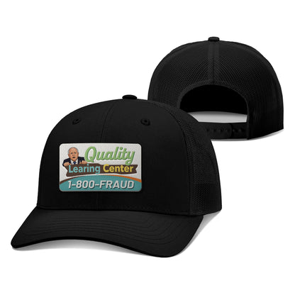Adjustable Snapback Trucker Cap / Black / OS Tim Walz's Quality Learning Center Trucker Hat maga trump