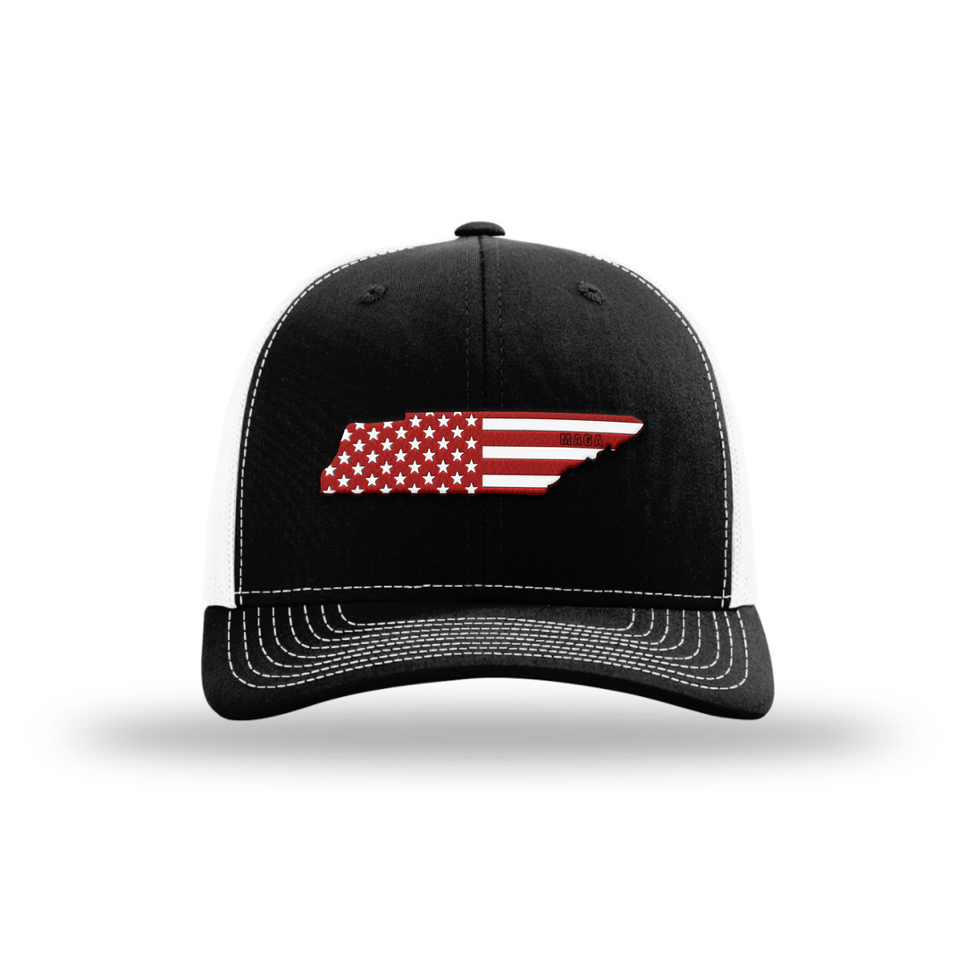 Adjustable Snapback Trucker Cap / Black/ White / OS Tennessee is MAGA Country Hat maga trump