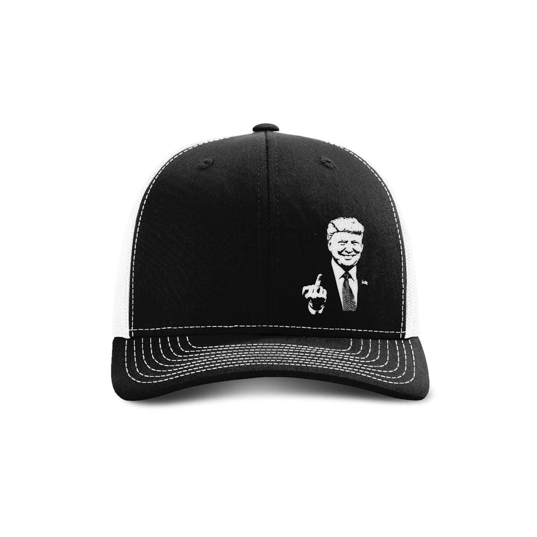 Adjustable Snapback Trucker Cap / Black/ White Trump 