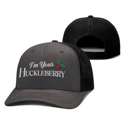 Adjustable Snapback Trucker Cap / Charcoal/Black / OS I'm your Huckleberry Trucker Hat maga trump