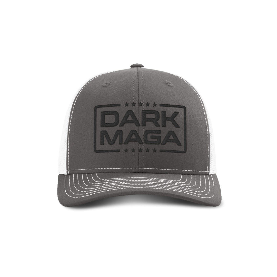 Adjustable Snapback Trucker Cap / Charcoal/ White Dark MAGA V2 Trucker Hat maga trump