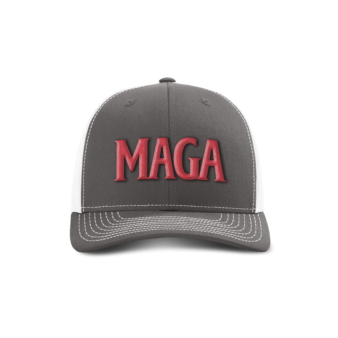 Adjustable Snapback Trucker Cap / Charcoal/ White MAGA Trucker Hat maga trump