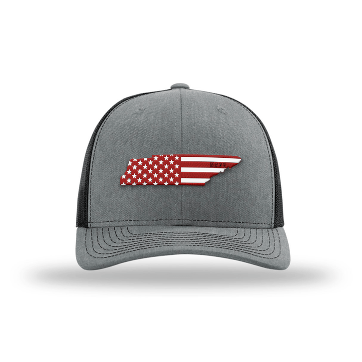 Adjustable Snapback Trucker Cap / Heather Grey/ Black / OS Tennessee is MAGA Country Hat maga trump