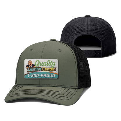 Adjustable Snapback Trucker Cap / Loden/Black / OS Tim Walz's Quality Learning Center Trucker Hat maga trump