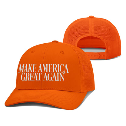 Adjustable Snapback Trucker Cap / Orange MAGA College Football Snapback Trucker Hat maga trump