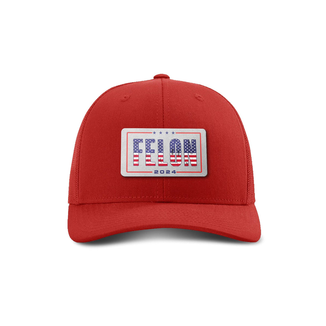 Adjustable Snapback Trucker Cap / Red Felon 2024 Trucker Hat maga trump