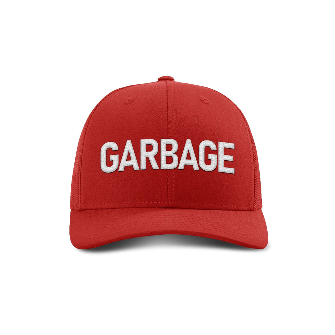 Adjustable Snapback Trucker Cap / Red Garbage Trucker Hat maga trump