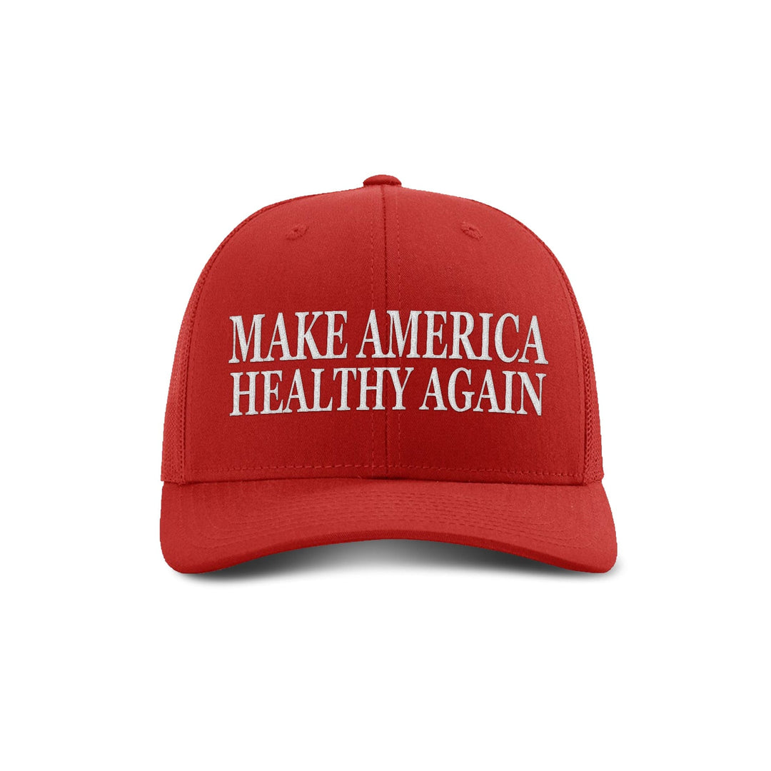 Adjustable Snapback Trucker Cap / Red Make America Healthy Again Trucker Hat maga trump