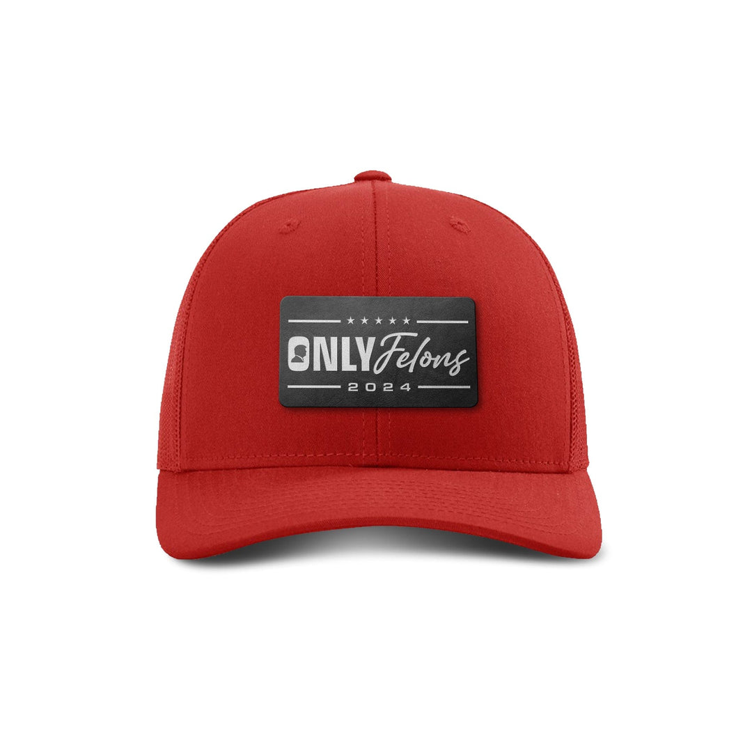 Adjustable Snapback Trucker Cap / Red Only Felons 2024 Trucker Hat maga trump