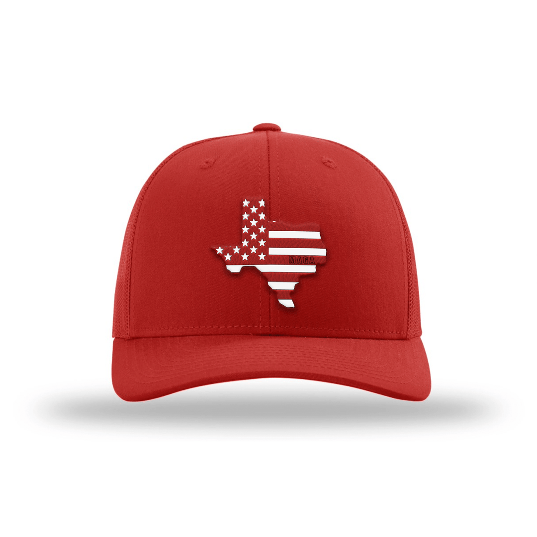 Adjustable Snapback Trucker Cap / Red / OS Texas is MAGA Country Hat maga trump