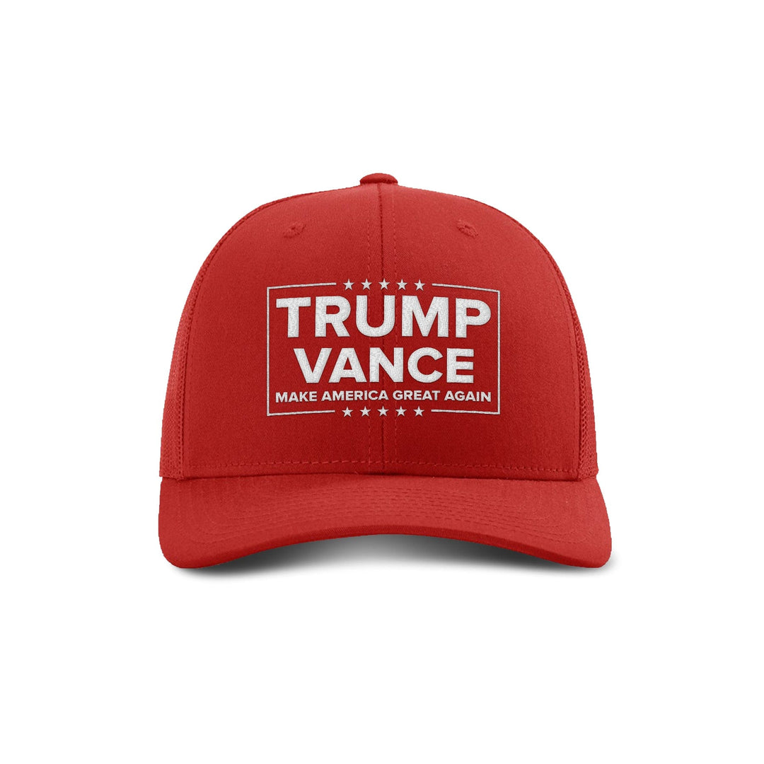 Adjustable Snapback Trucker Cap / Red Trump Vance Trucker Hat maga trump