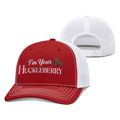 Adjustable Snapback Trucker Cap / Red/White / OS I'm your Huckleberry Trucker Hat maga trump