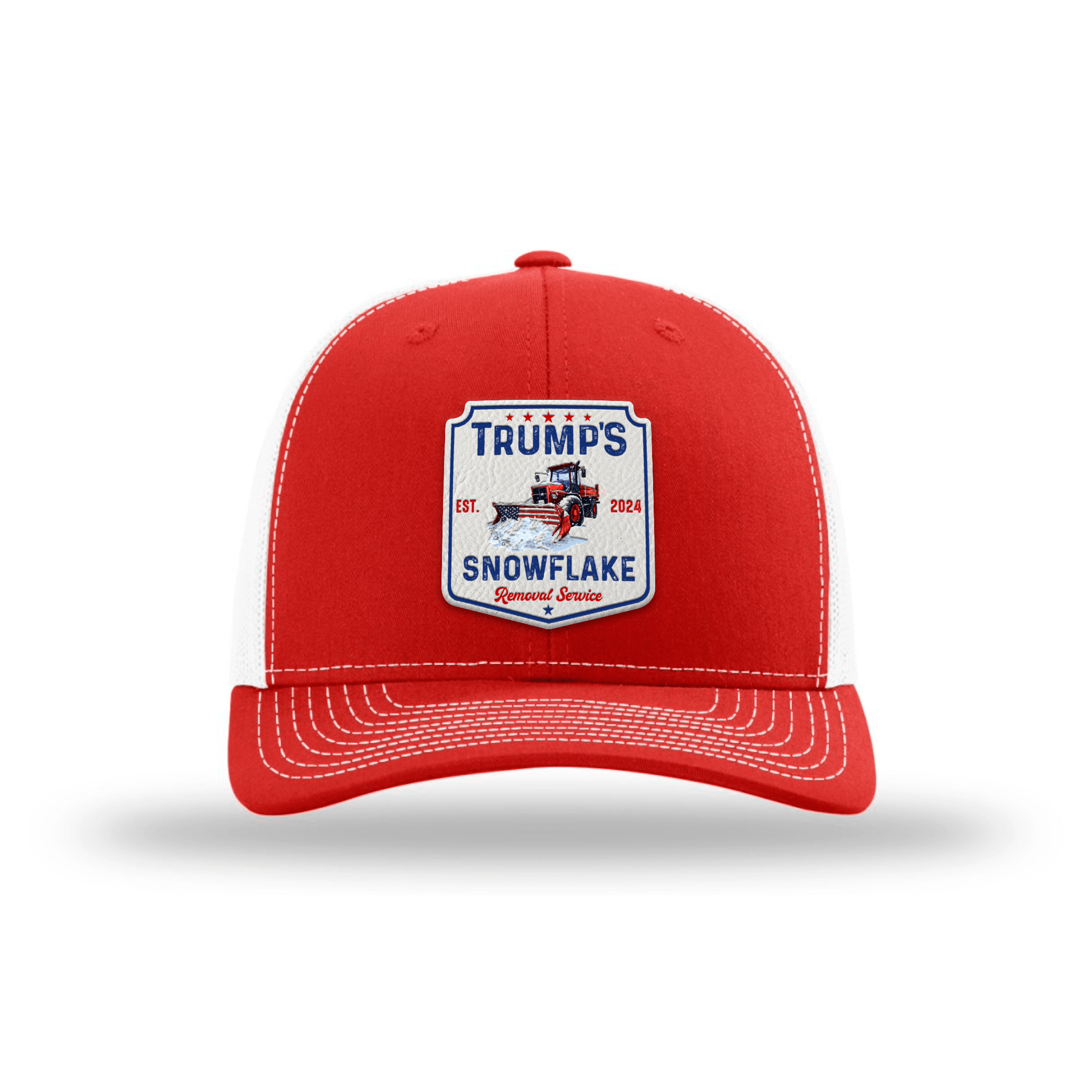 Adjustable Snapback Trucker Cap / Red/White Trump's Snowflake Removal Service Trucker maga trump