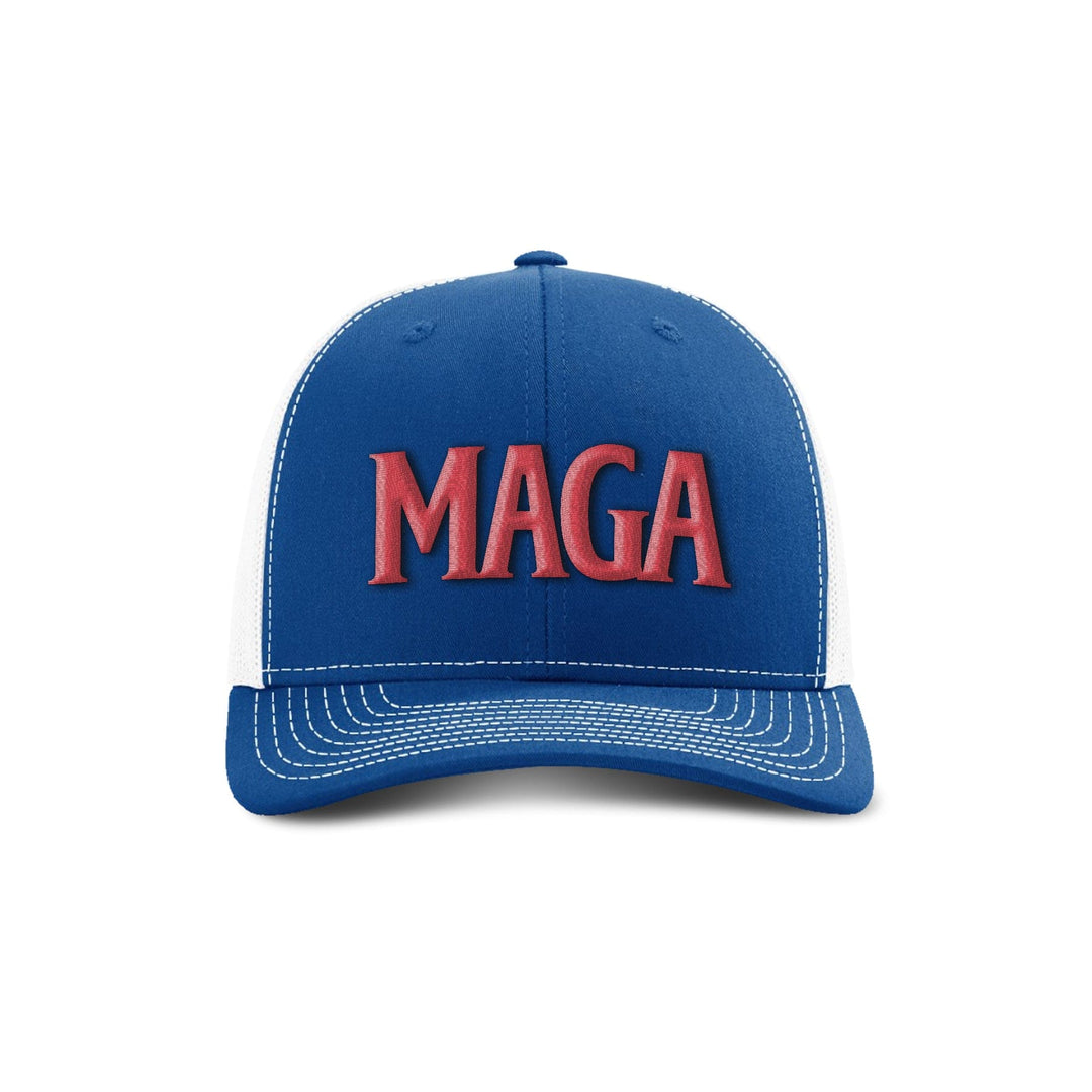 Adjustable Snapback Trucker Cap / Royal/ White MAGA Trucker Hat maga trump