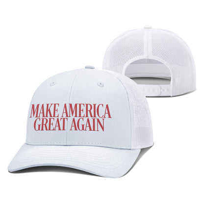 Adjustable Snapback Trucker Cap / White MAGA College Football Snapback Trucker Hat maga trump
