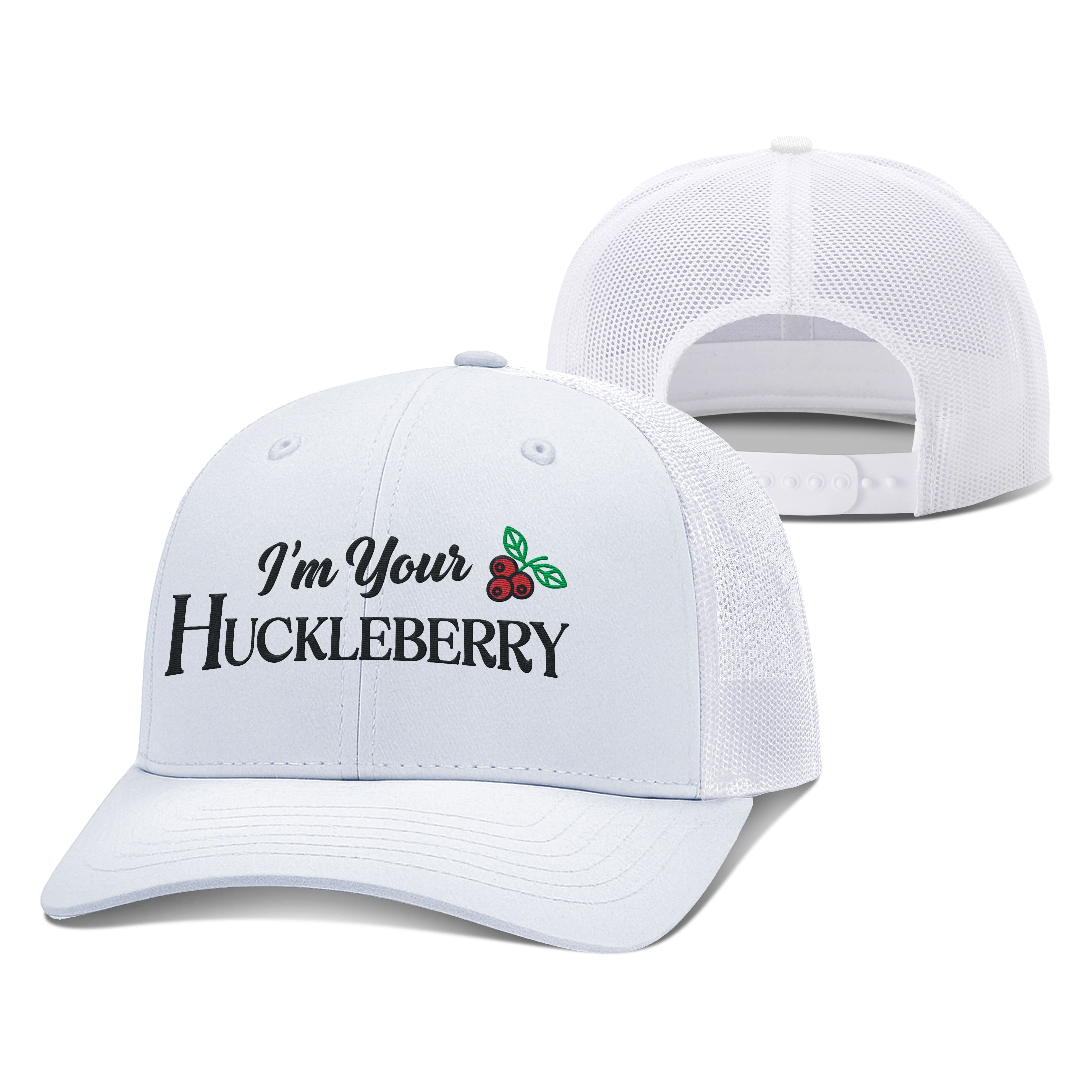 Adjustable Snapback Trucker Cap / White / OS I'm your Huckleberry Trucker Hat maga trump