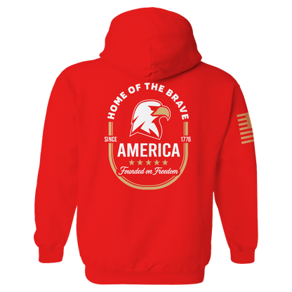 America Founded on Freedom Hoodie maga trump