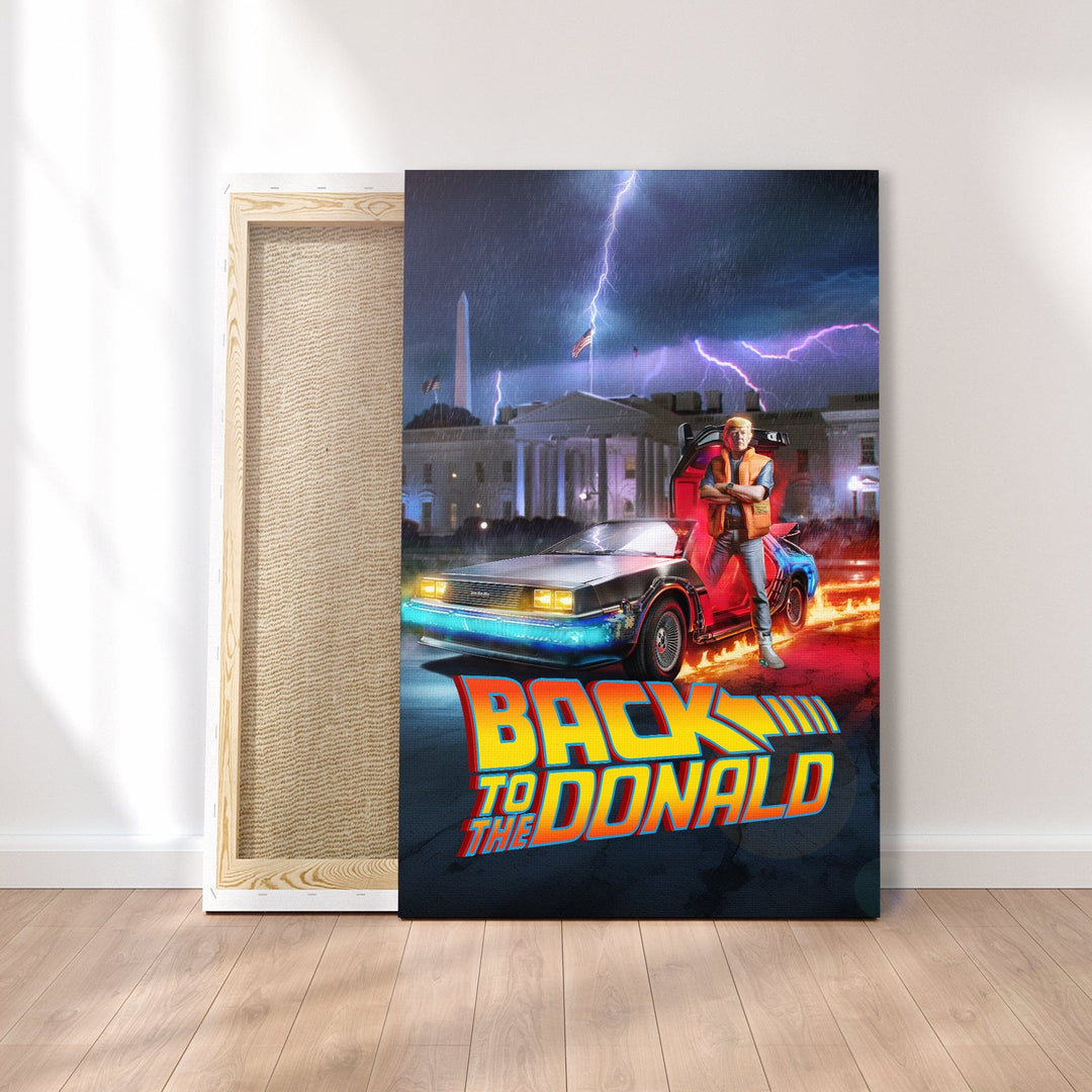 Back to the Don - Don to the Future Canvas maga trump