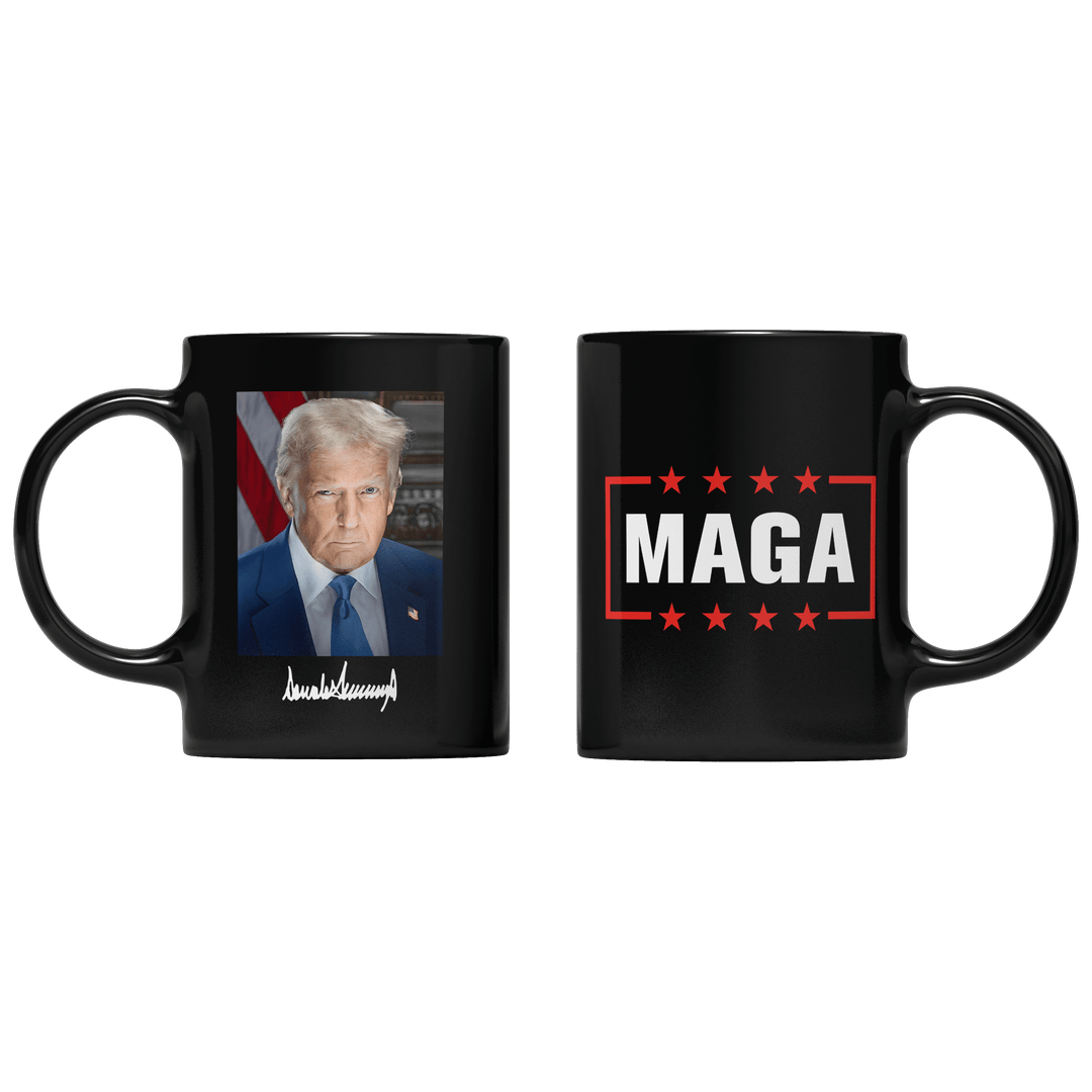 Black DJT 2025 v1 Mug maga trump