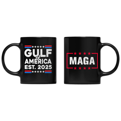Black Gulf of America 2025 Mug maga trump
