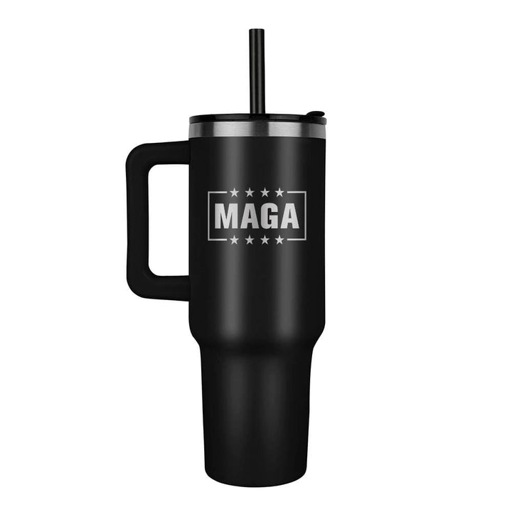 Black MAGA 40oz Tumbler maga trump