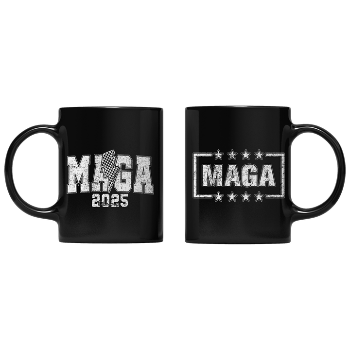 Black MAGA Lightning Bolt Mug maga trump