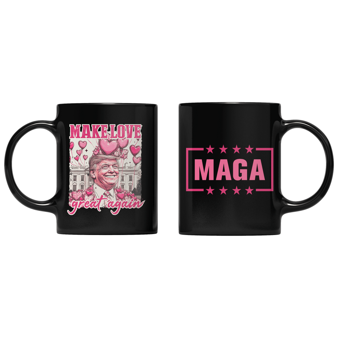 Black Make Love Great Again Mug maga trump