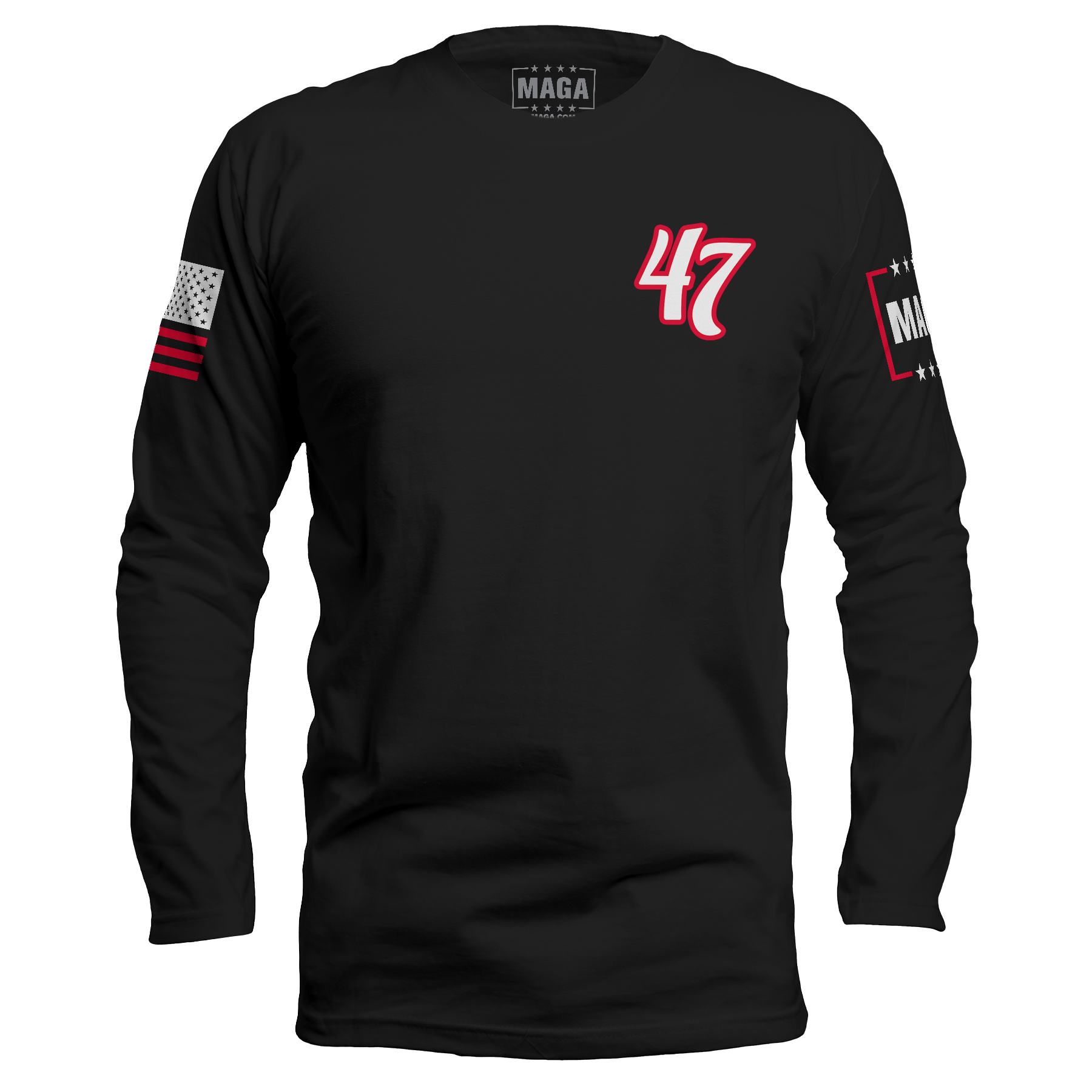 Black / S 47 Long Sleeve maga trump