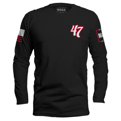 Black / S 47 Long Sleeve maga trump