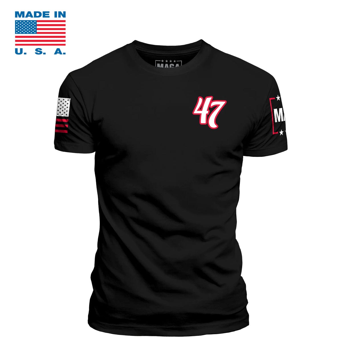 Black / S 47 Made in the USA maga trump