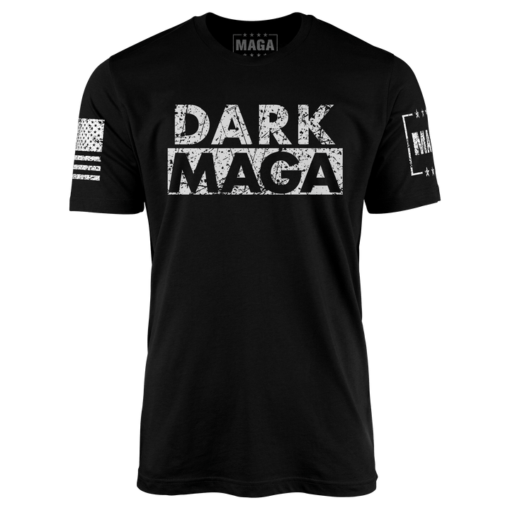 Black / S Dark MAGA - Moisture Wicking T-shirt maga trump