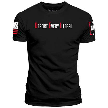 Black / S Deport Every Illegal maga trump