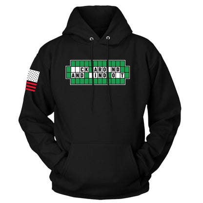 Black / S FAFO Solve the Puzzle Hoodie maga trump