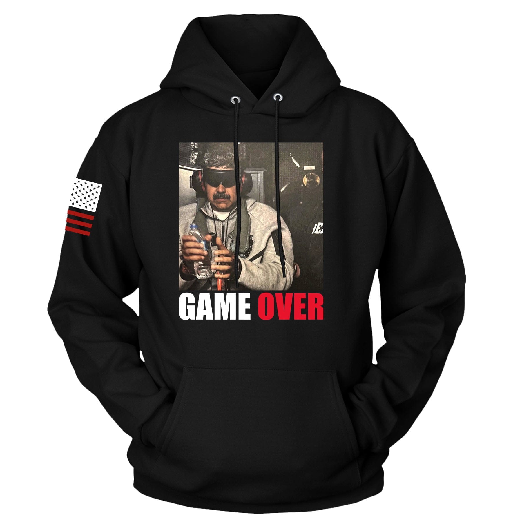 Black / S Game Over Hoodie maga trump