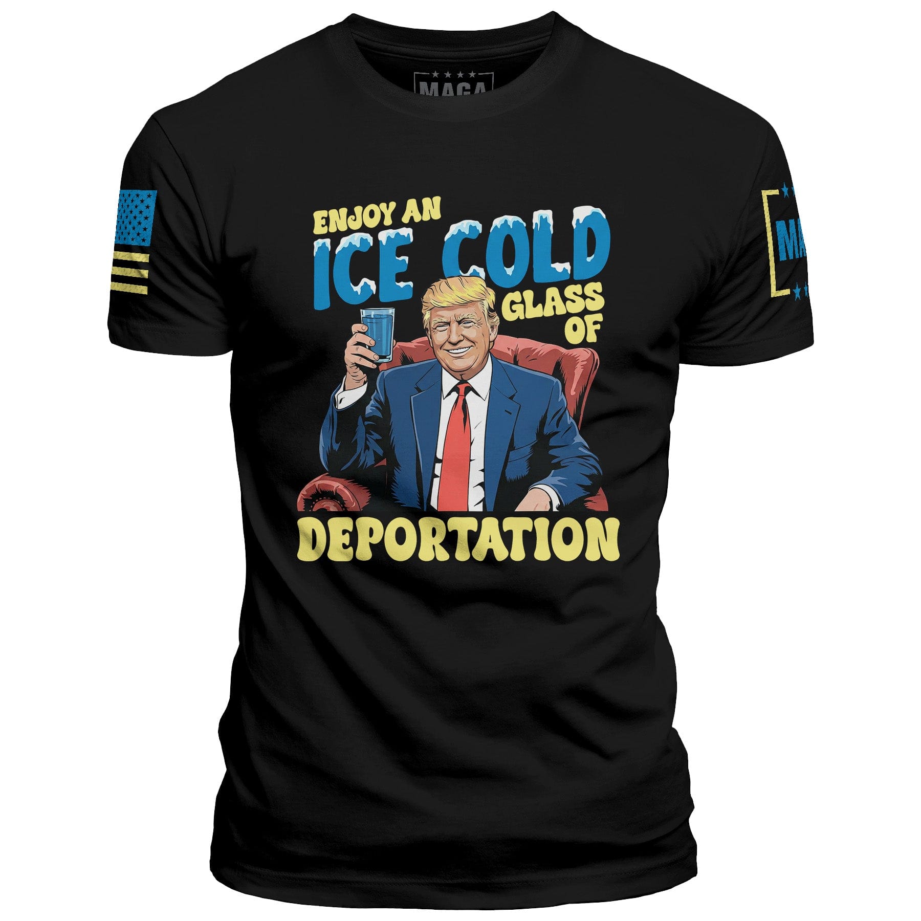 Black / S Ice Cold Deportation maga trump