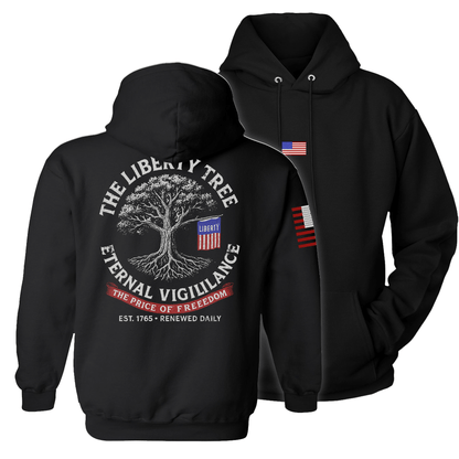 Black / S Liberty Tree Hoodie maga trump