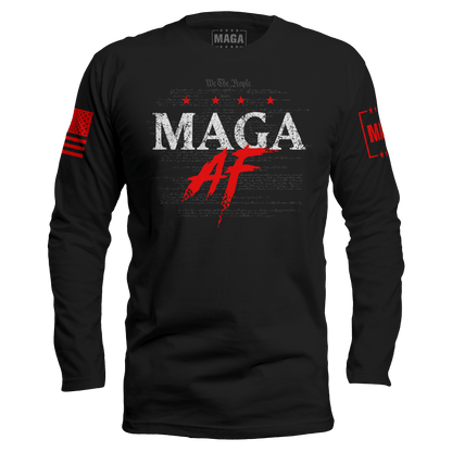 Black / S MAGA AF Long Sleeve maga trump