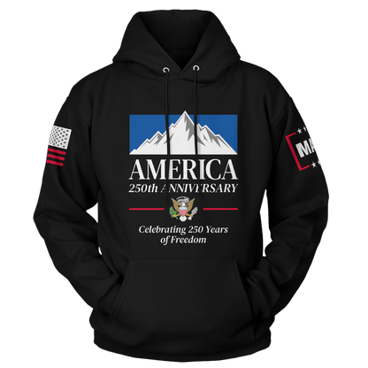 Black / S Mountain Beer America 250th Hoodie maga trump