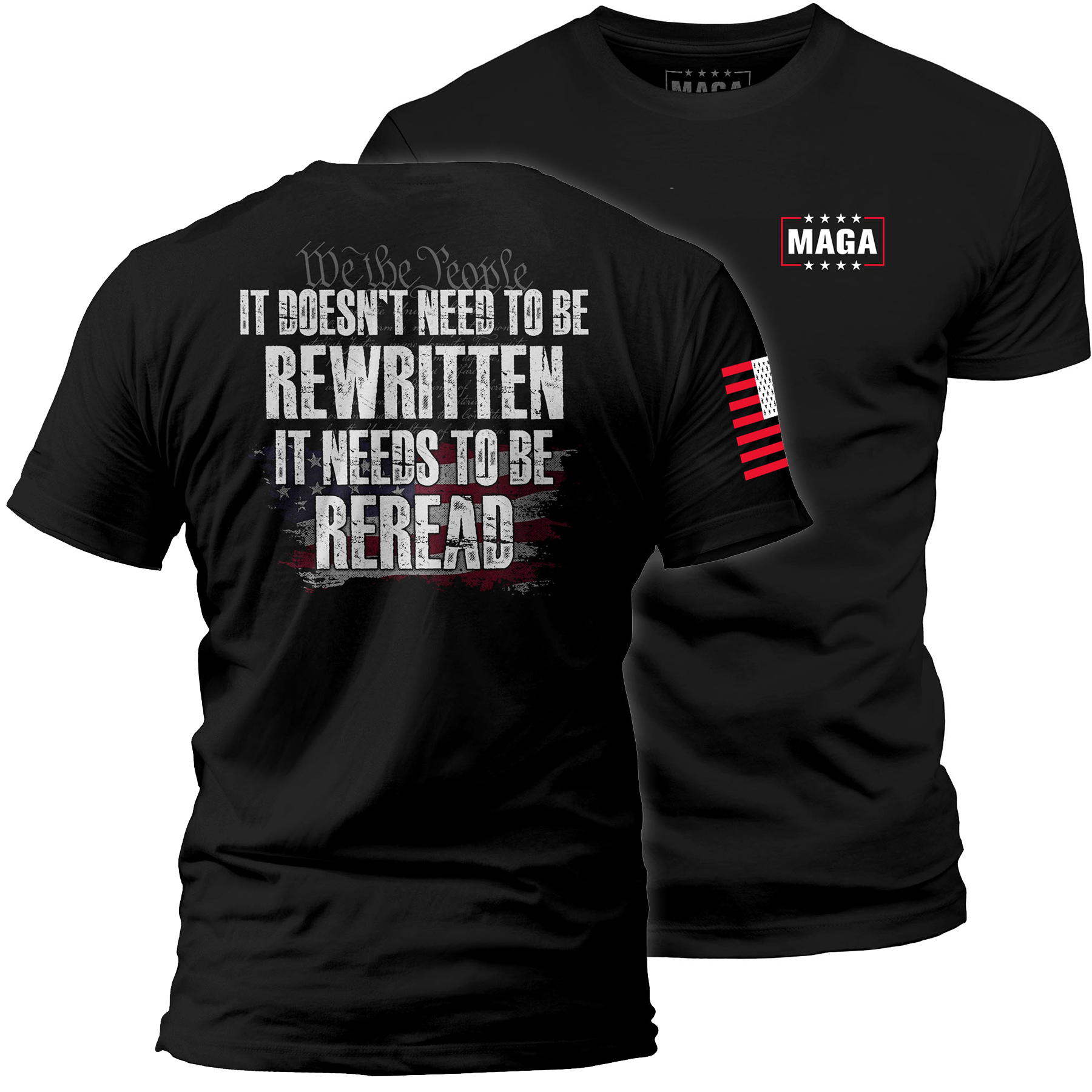 Black / S Needs to be Reread maga trump