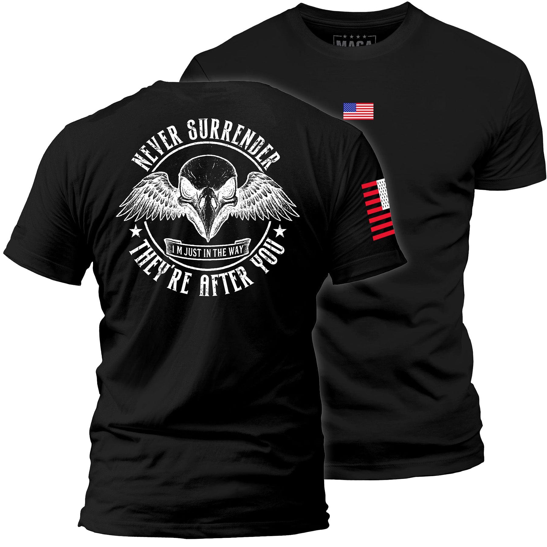 Black / S Never Surrender maga trump