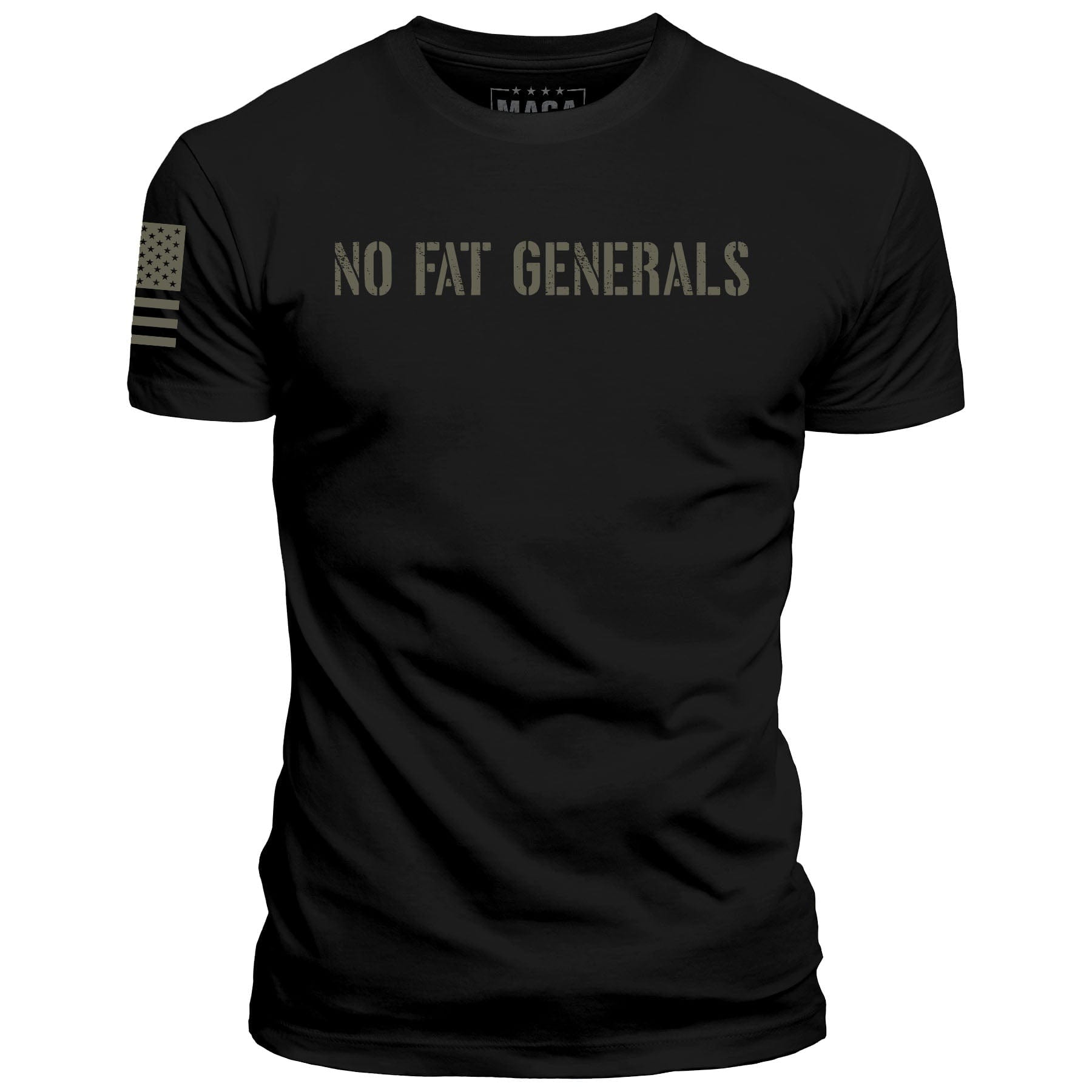 Black / S No Fat Generals maga trump