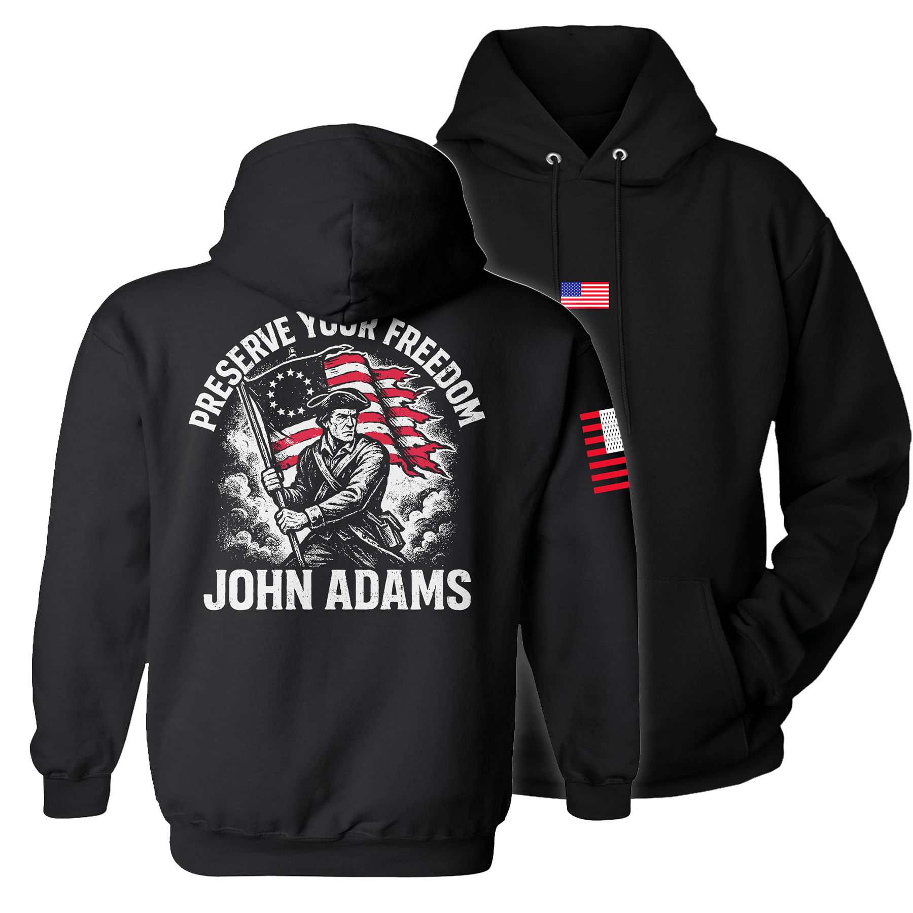 Black / S Preserve Your Freedom Hoodie maga trump