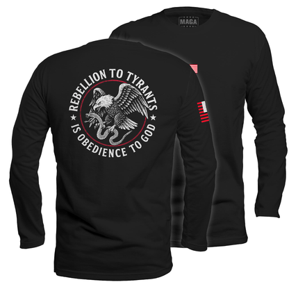 Black / S Rebellion to Tyrants Long Sleeve maga trump