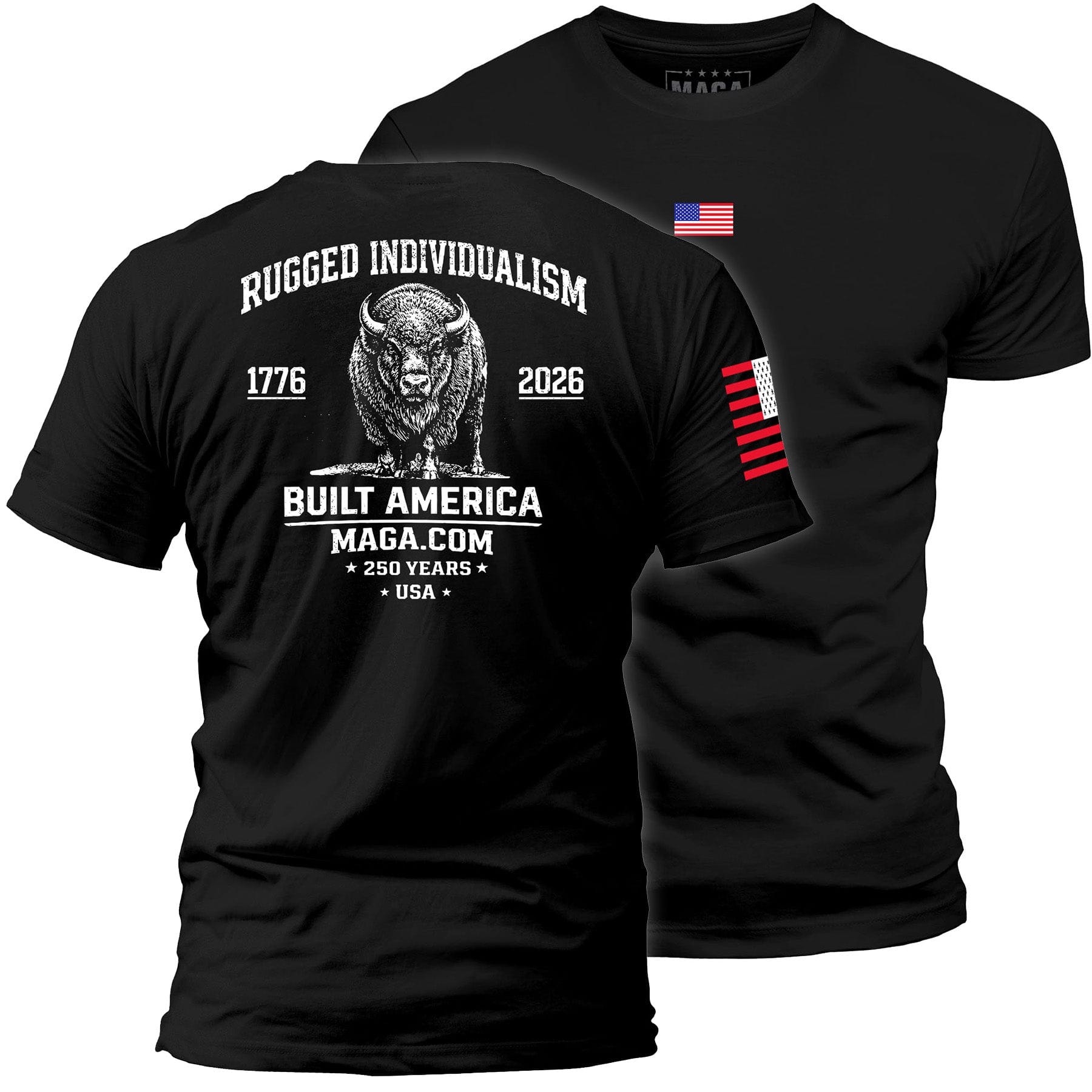 Black / S Rugged Individualism maga trump